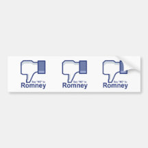 Dites non à Romney Autocollants Pour Voiture