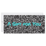 Ditsy1 gift certificate template custom rack cards