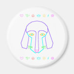 Ditzy Doggie Refrigerator Magnet
