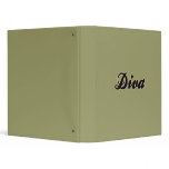 Diva Baseball Style 3 Ring Binders