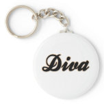Diva Baseball Style Key Chain