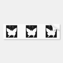 Diva Butterfly Bumper Sticker