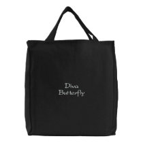 Diva Butterfly Embroidered Bag