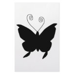 Diva Butterfly In Black Stationery
