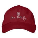 Diva Butterfly Red Baseball Cap