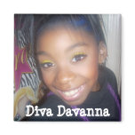 Diva Davanna  Square Magnet