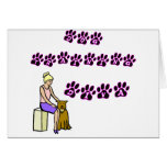 Diva de formation de chien cartes de vœux