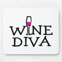 Diva de vin tapis de souris