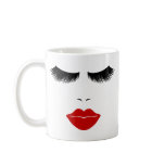 Diva Fashion Face With Lashes & Full Lips Mugs