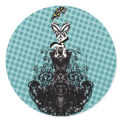 Diva Fashion Sticker - Blue Dots by samack