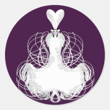 Diva Fashion Sticker White Dress