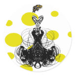Diva Fashion Sticker - yellow