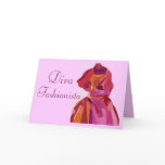 Diva Fashionista Autumn Reds Card