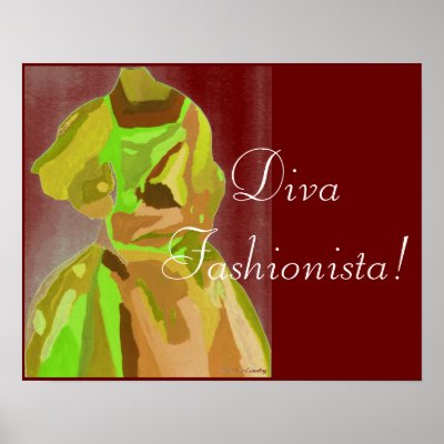 Diva Fashionista In Spring Poster by Yve_13