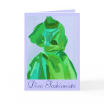 Diva Fashionista In Summer Greeting Card