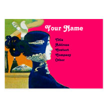 DIVA IN BLUE MONOGRAM Beauty Salon ,Makeup Artist Business Card
