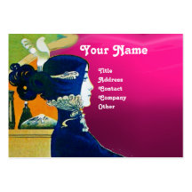 DIVA IN BLUE MONOGRAM Beauty Salon ,Makeup Artist Business Card Templates