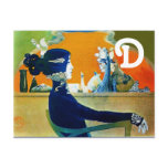 DIVA IN BLUE MONOGRAM POST CARDS