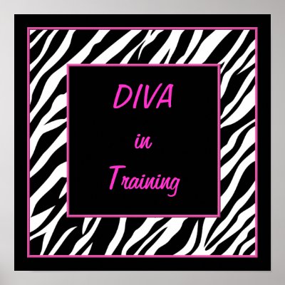 Diva in Training poster by randomocity