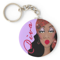 "DIVA is a four letter word..."  Keychain