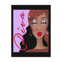 DIVA is a four letter word...Postcards