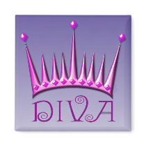 Diva magnet in fuschia magnets
