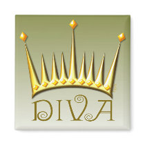 Diva magnet in gold magnets