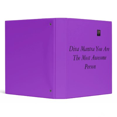 DIVA MANTRA 3 RING BINDERS by PIPSYPIPER