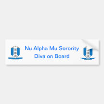 Diva on Board Bumper Sticker