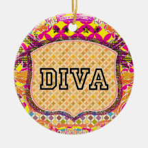 Diva Personalized Ornament