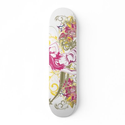 Diva Punk DJ Music Bliss Skateboards by vector_posters