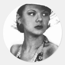 Diva Round Stickers