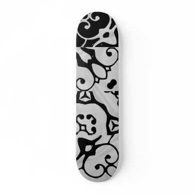 Diva White Wave Wingnut Designer Name Skateboard by DesignerName