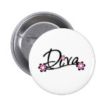 Diva with Pink Flowers