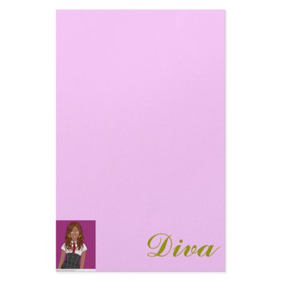 Diva Writings Stationery Design by sungoddess589
