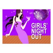 Divalicious Girls Night Out Cocktail Party Custom Announcement