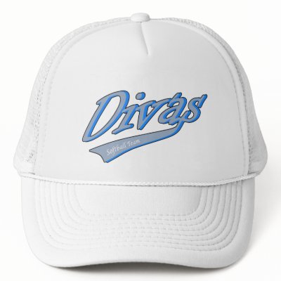 Divas Girl Softball Team Trucker Hats by davzke