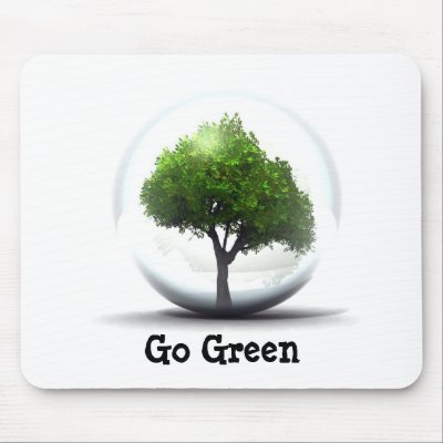 Diva's Go Green Mousepad by NightSweatsDiva