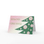 Diva's Pink and Green Holiday Card