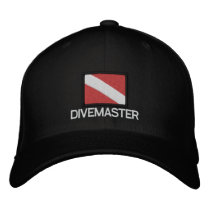 Dive Flag cap -  DIVEMASTER Embroidered Baseball Caps