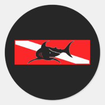 Dive Flag Collection Round Sticker