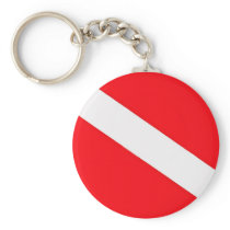 Dive Flag Key Chain