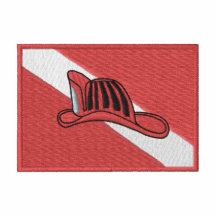 Dive Flag with fire Hat