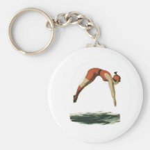 Dive into Water Key Chain