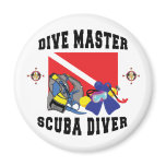 Dive Master SCUBA Diver Magnets