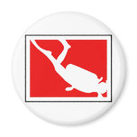 Dive Symbol Refrigerator Magnet