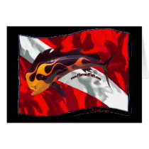 DiveFlag with Flamed Dorado
