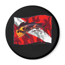 DiveFlag with Flamed Dorado