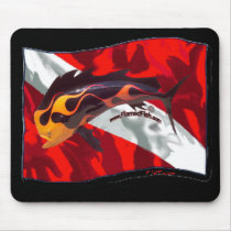 DiveFlag with Flamed Dorado