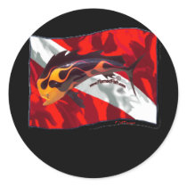DiveFlag with Flamed Dorado